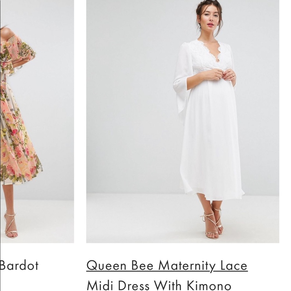 MATERNITY white ASOS dress